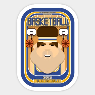 Basketball Blue Gold - Court Dunkdribbler - Bob version Sticker